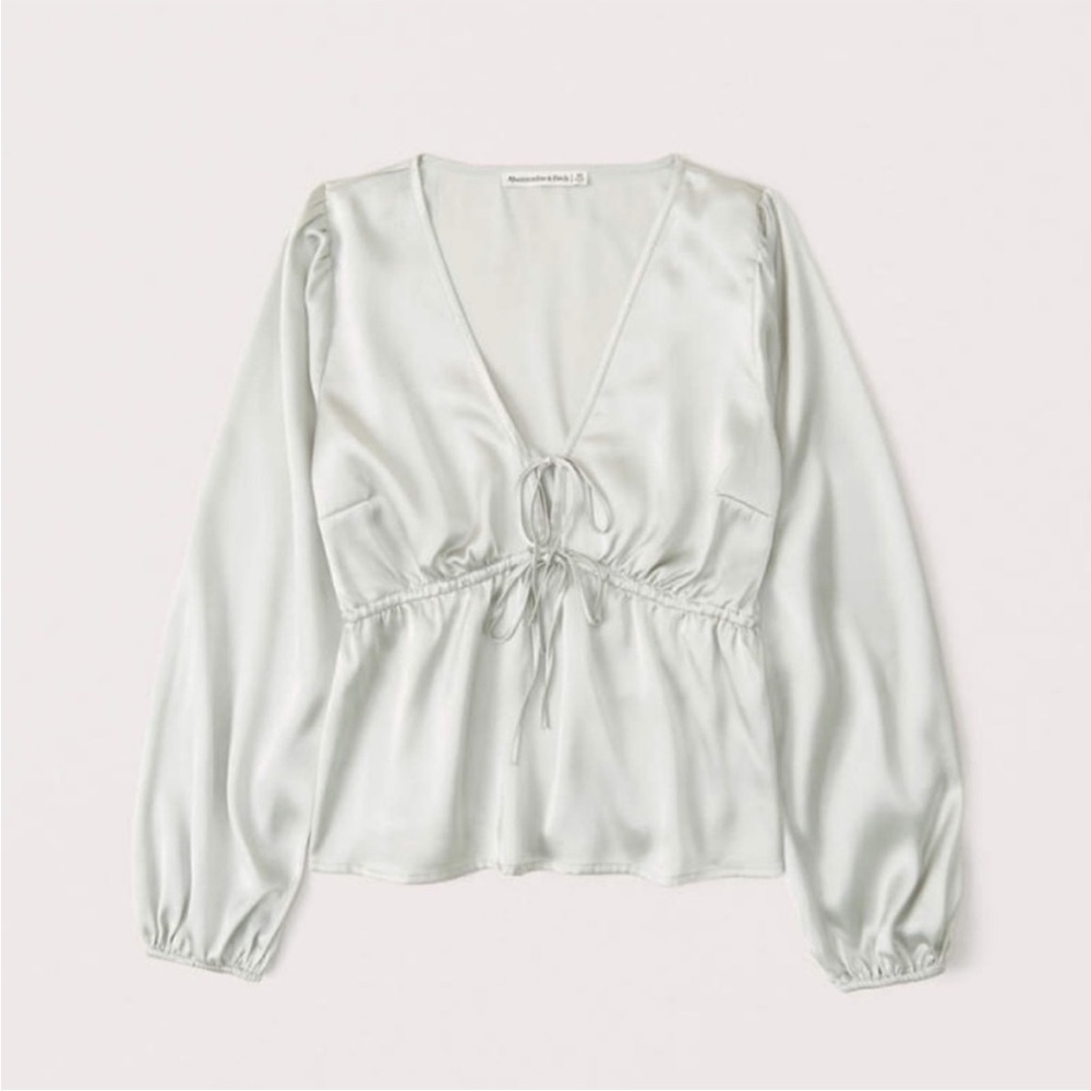 Abercrombie and fitch satin blouse.
